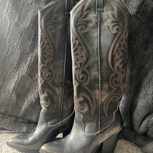 Steve Madden Knee High Cowboy Boots